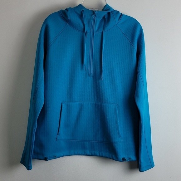 Athleta Atmosphere Anorak hoodie Sz S Blue - Picture 1 of 10